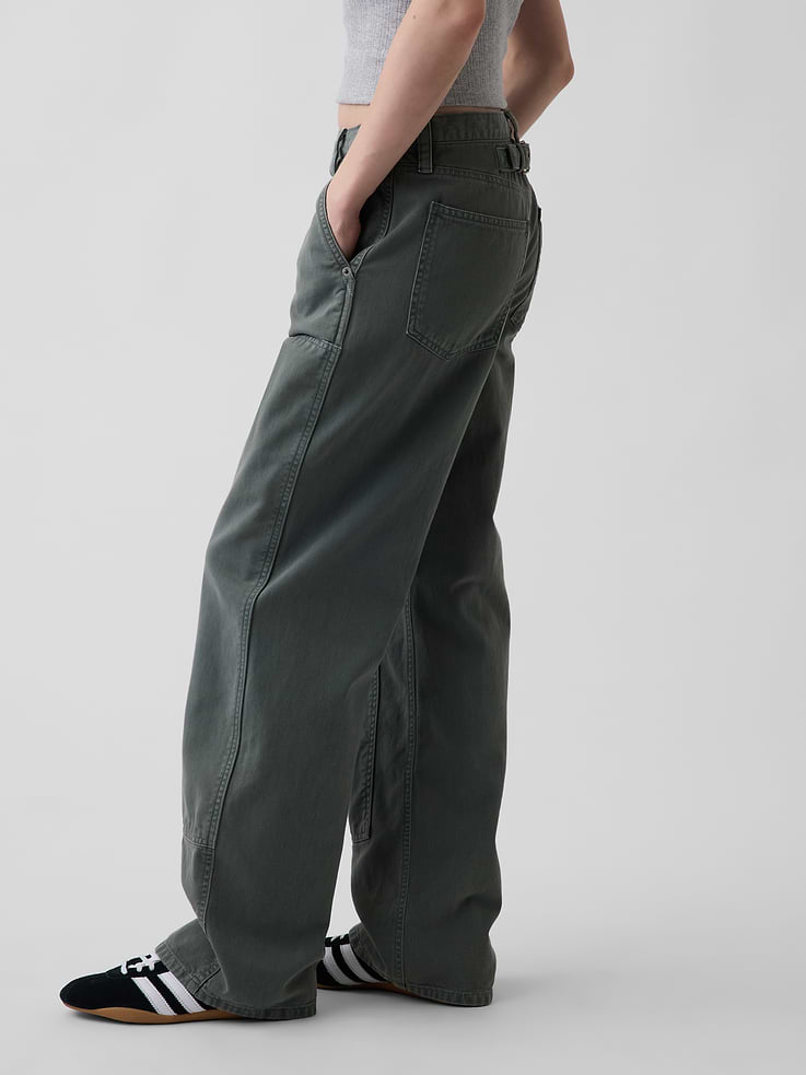 Image number 3 showing, Low Rise '90s Loose Double-Knee Carpenter Pants