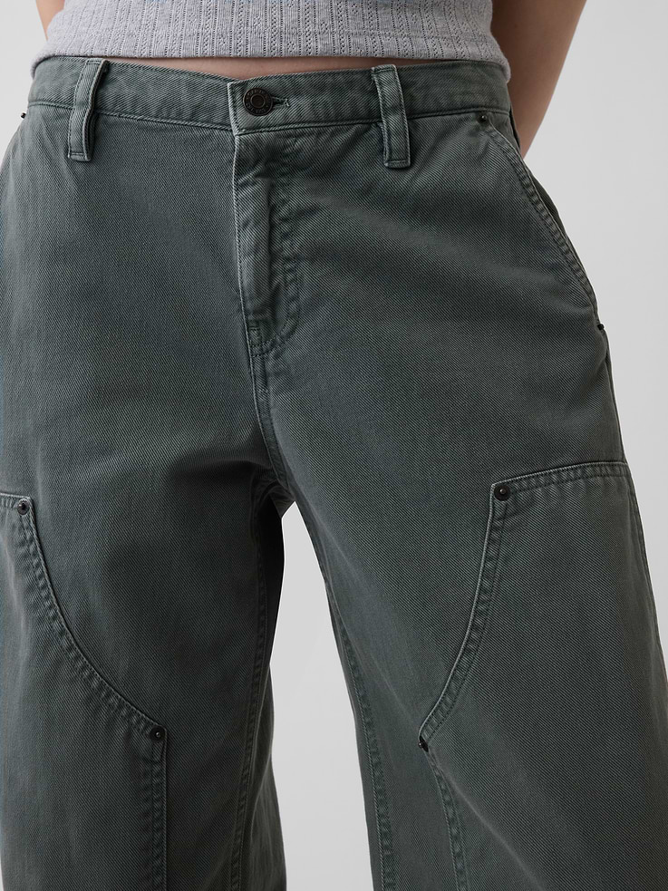Image number 5 showing, Low Rise '90s Loose Double-Knee Carpenter Pants