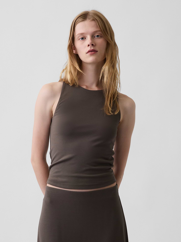 Image number 1 showing, Jersey Crop Tank Top