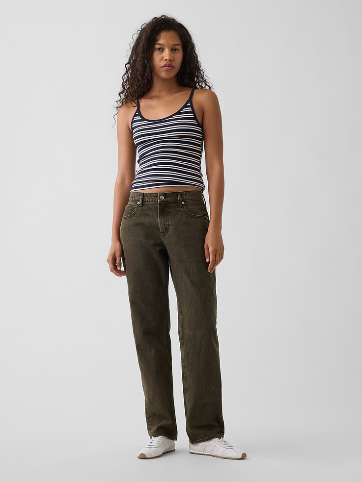 Image number 6 showing, Mid Rise Straight Taper Jeans