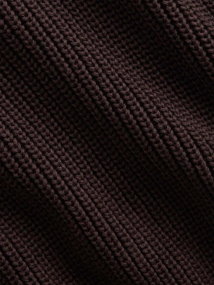 Image number 4 showing, 100% Cotton Oversized Shaker V-Neck Sweater