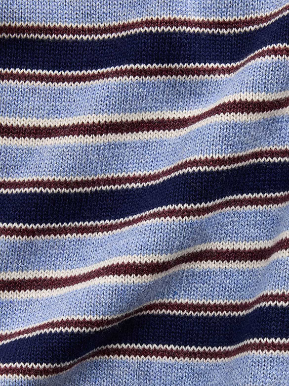 100% Cotton Relaxed Polo Sweater