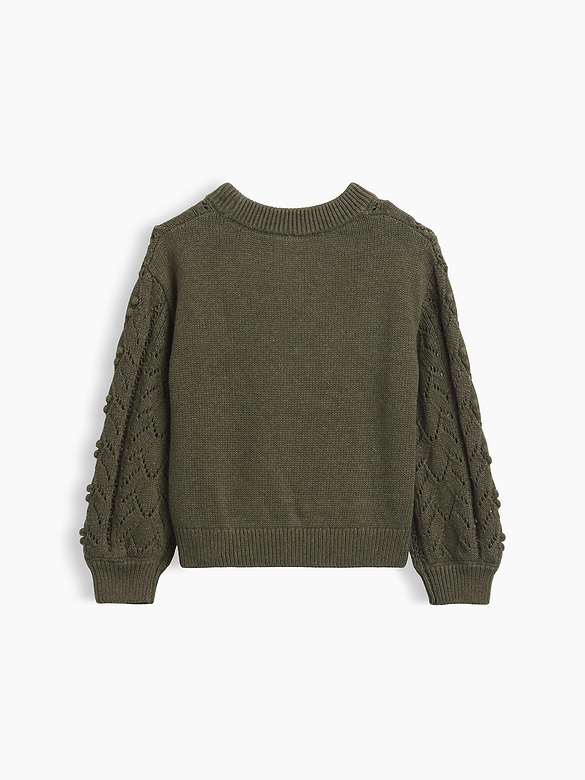 Baby & Toddler Textured Crewneck Sweater