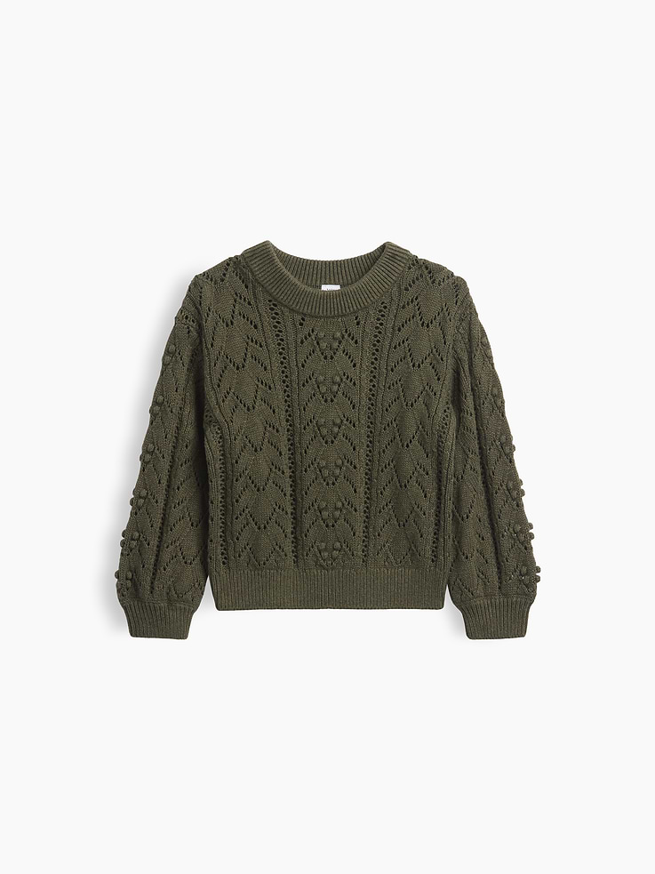Image number 1 showing, Baby & Toddler Textured Crewneck Sweater