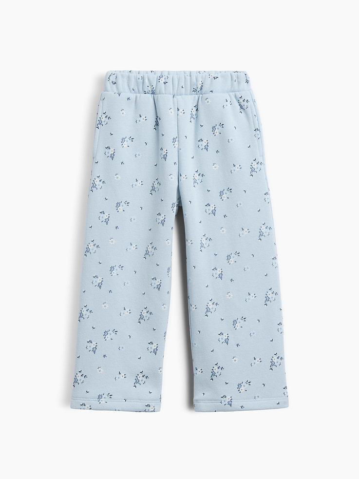 Image number 1 showing, Baby & Toddler VintageSoft Print Wide-Leg Sweatpants