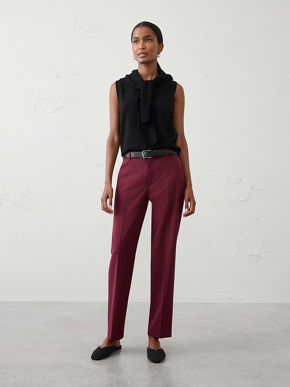 Mid-Rise Sculpted Stretch Pant