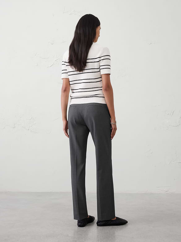 Mid-Rise Sculpted Stretch Pant