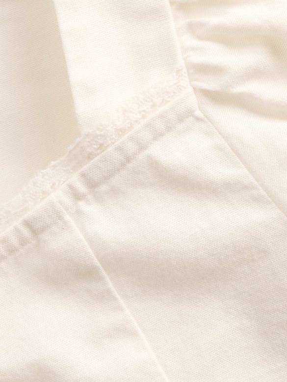 Lace-Trim Button-Front Top