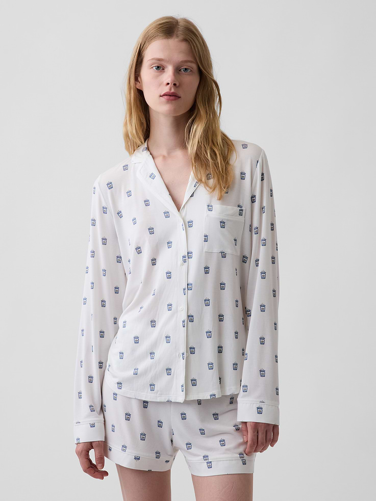Image number 1 showing, SoftMade Modal PJ Top