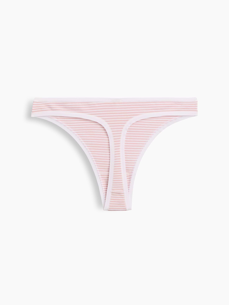 L'image numéro 5 présente Tanga en coton biologique extensible PureDouceur