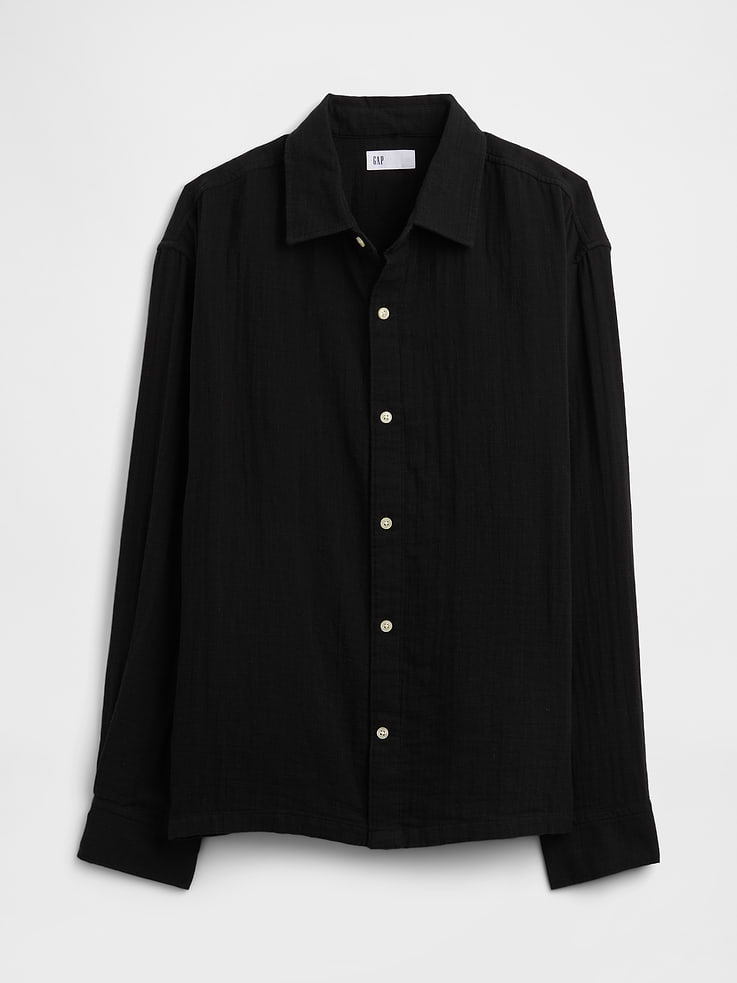 Image number 5 showing, Gauze Shirt in Boxy Fit