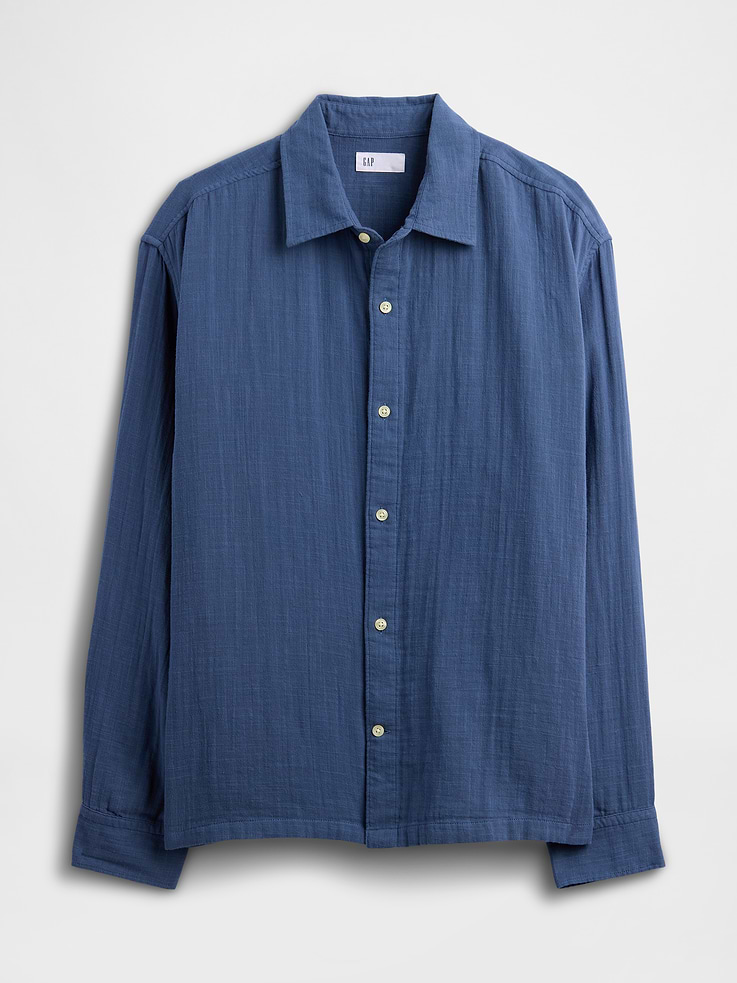 Image number 5 showing, Gauze Shirt in Boxy Fit