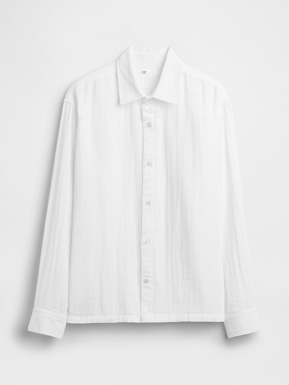 Gauze Shirt in Boxy Fit