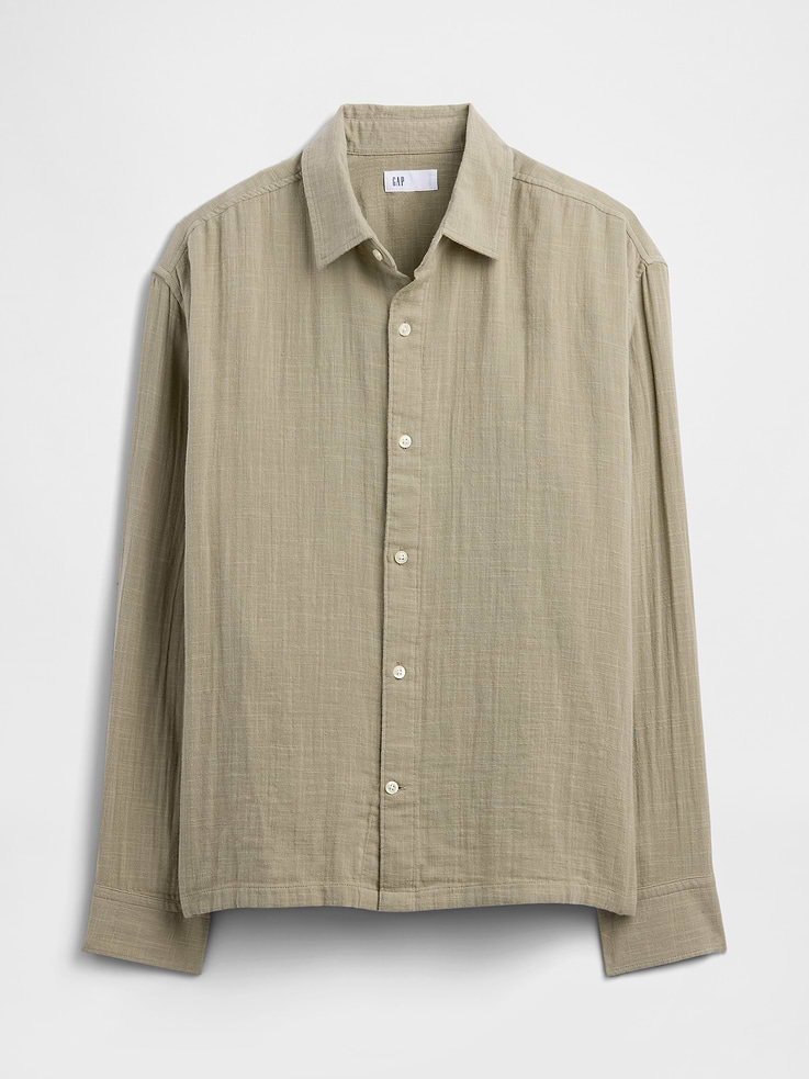 Image number 5 showing, Gauze Shirt in Boxy Fit