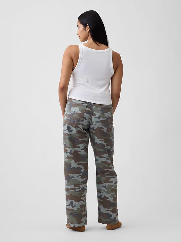 Low Rise Print '90s Loose Jeans