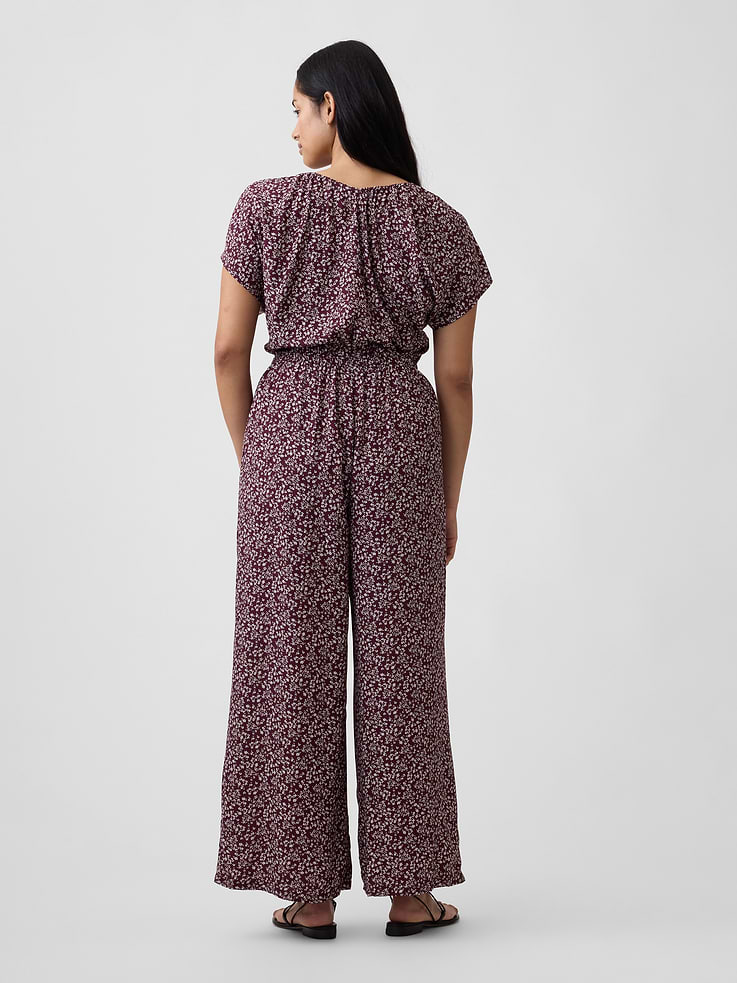 Image number 5 showing, Flutter Sleeve Wide-Leg Jumpsuit