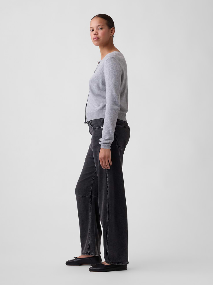 Image number 3 showing, Curvy High Rise Barrel Jeans