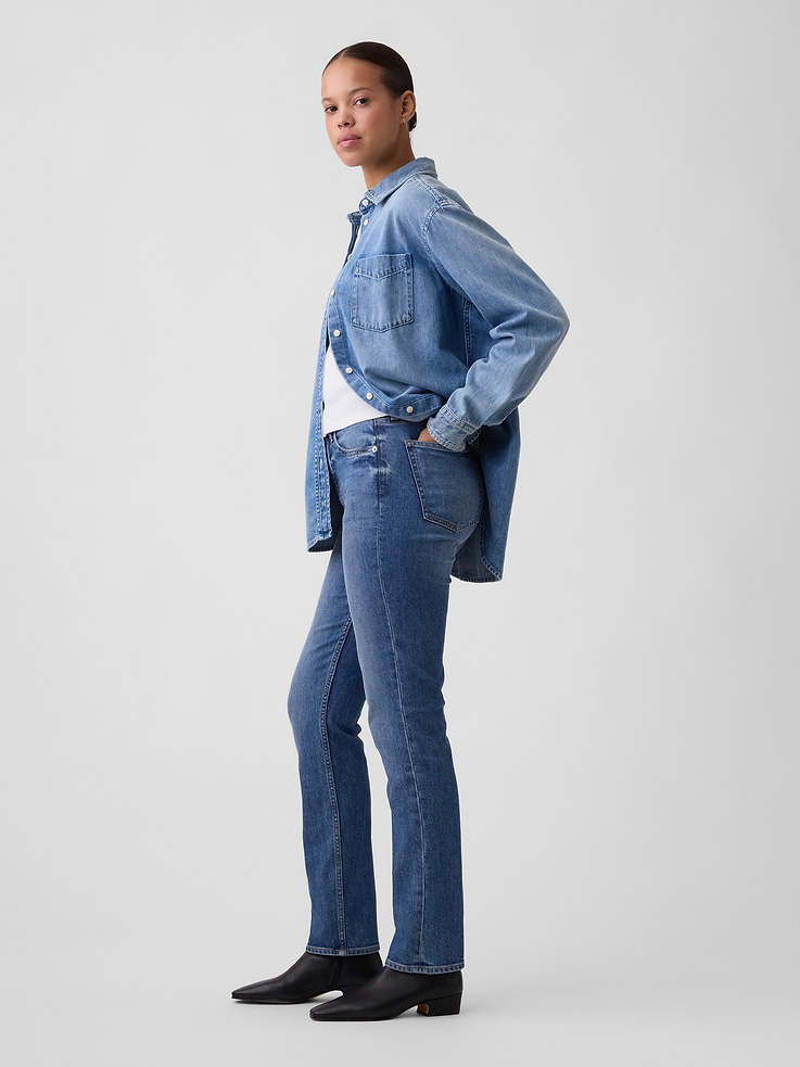 Image number 3 showing, Curvy High Rise '90s Slim Straight Jeans