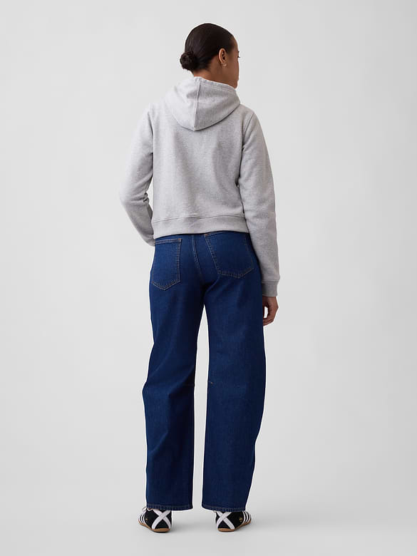 Curvy High Rise Barrel Jeans