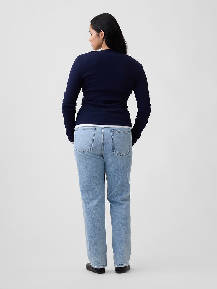 Image number 6 showing, Mid Rise '90s Slim Straight Jeans