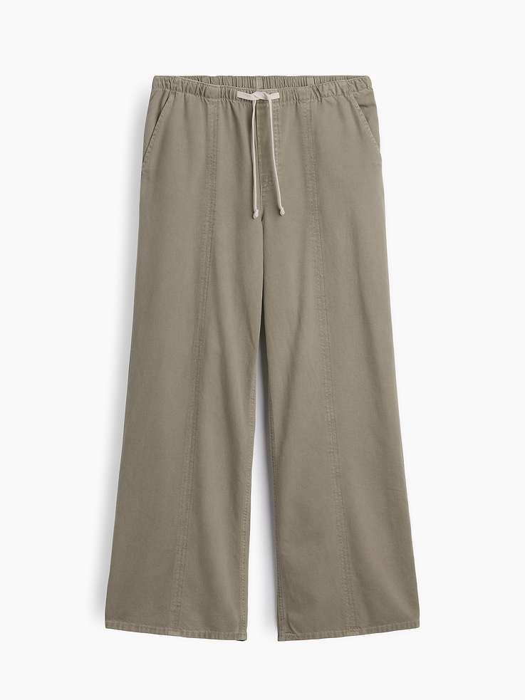 Image number 7 showing, Mid Rise SuperLight Pull-On Wide-Leg Jeans