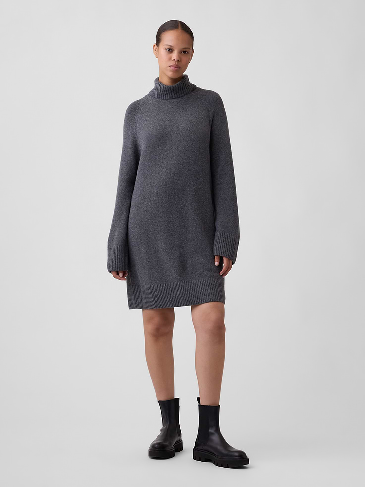 Image 1 of 4, Plush like cashmere. Easier than anything. With a lightweight layer-able feel & brushed for softness., Soft cotton-blend knit., Long raglan sleeves with ribbed cuffs., Ribbed turtleneck., Ribbed hem., Product #1177973