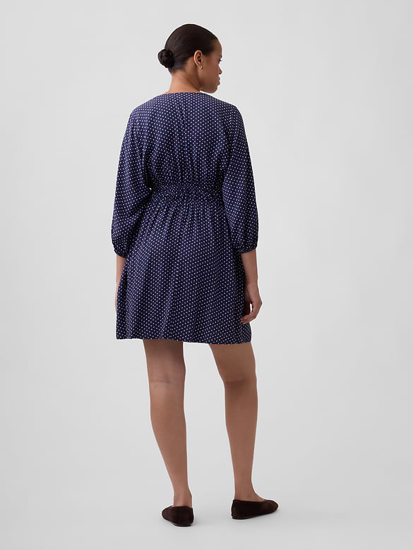 Tie-Front Mini Dress