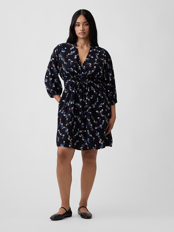 Tie-Front Mini Dress