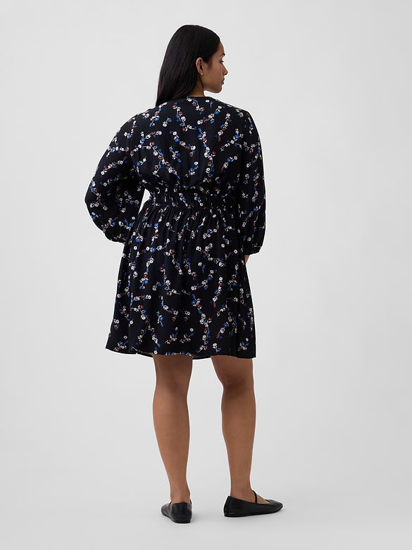 Tie-Front Mini Dress