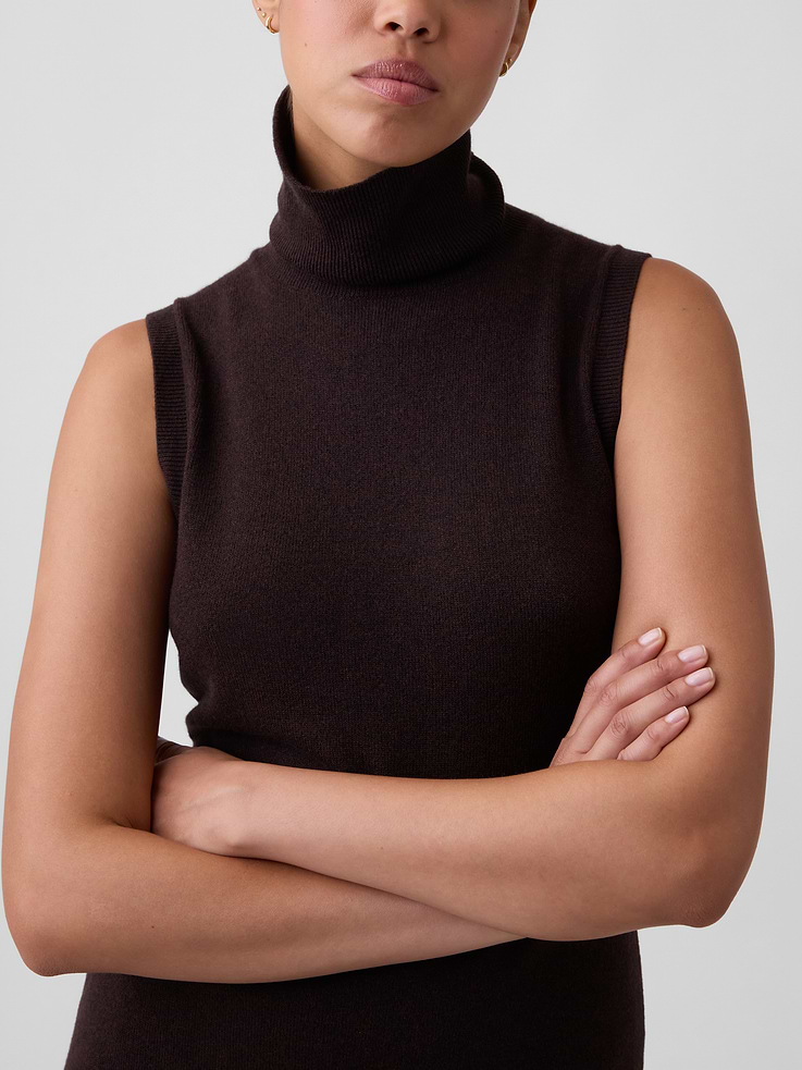 Image number 3 showing, CashSoft Mockneck Mini Dress