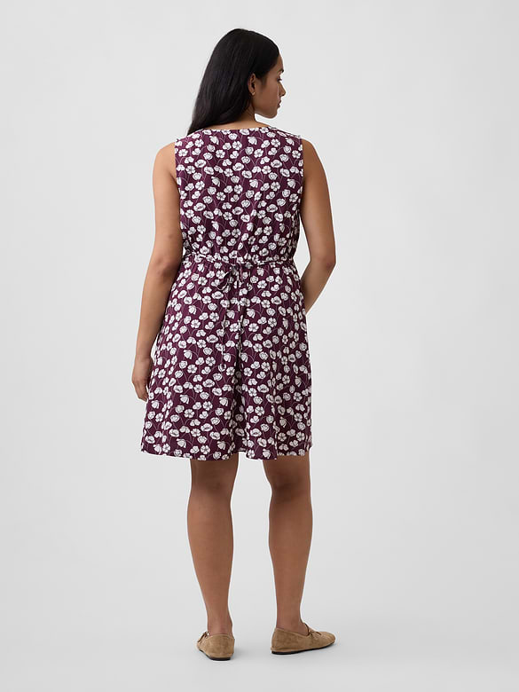 Sleeveless V-Neck Mini Dress
