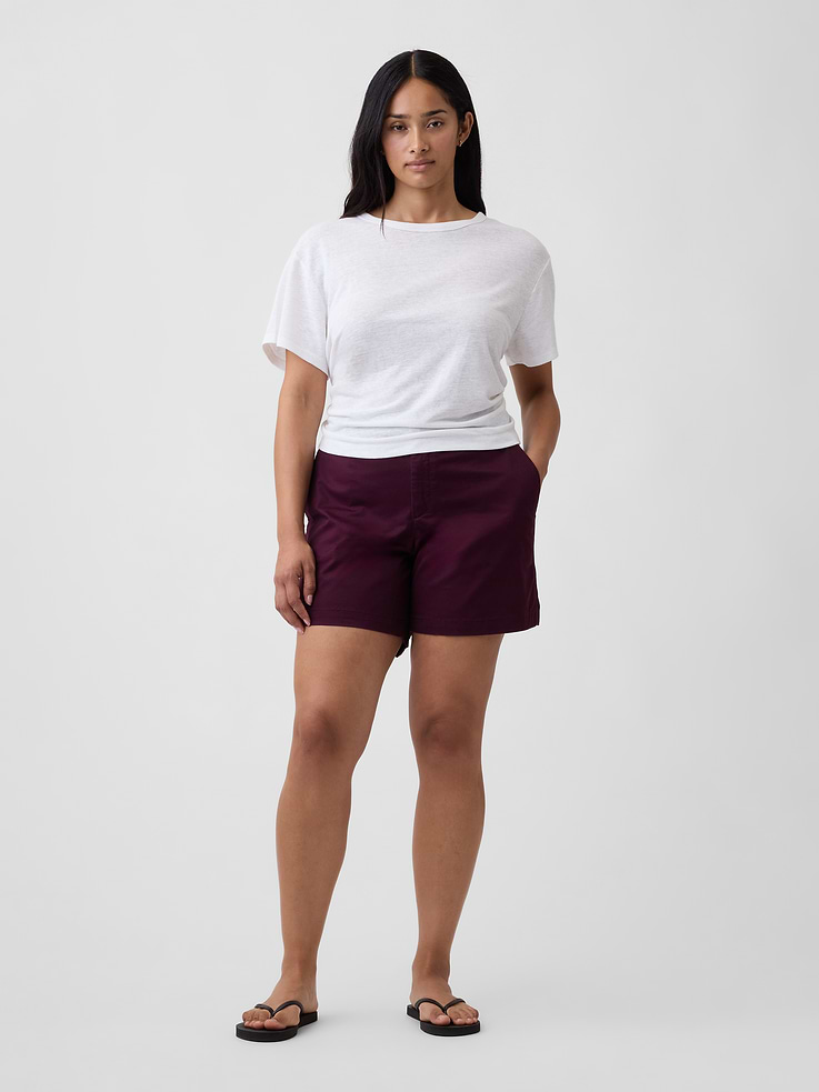 Image number 5 showing, 5" Mid Rise Downtown Khaki Shorts