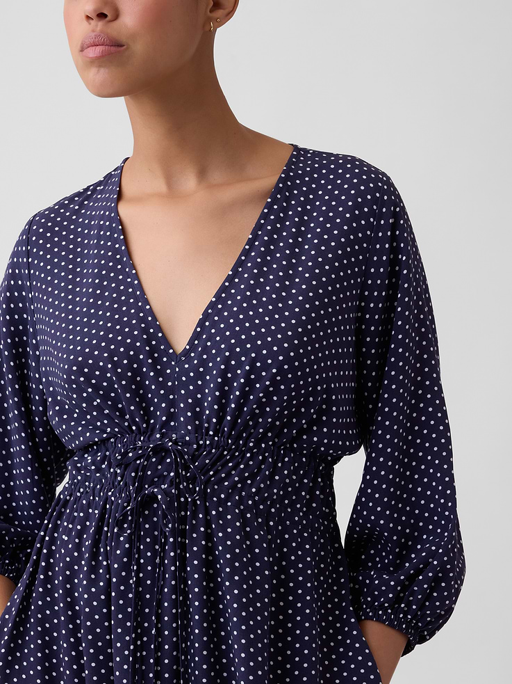Image number 3 showing, Tie-Front Mini Dress