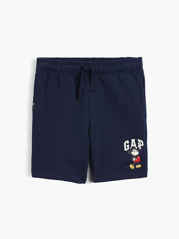 Image number 1 showing, GapKids × Disney Mickey Mouse Relaxed Pull-On Logo Shorts