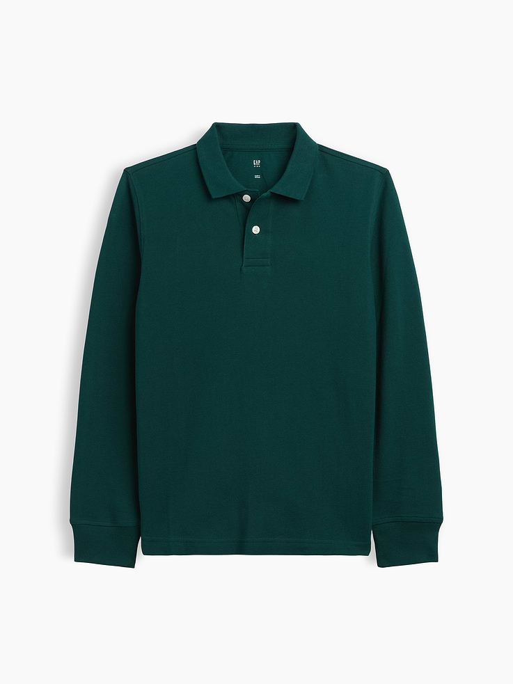 Image number 1 showing, Kids Uniform Pique Polo Shirt