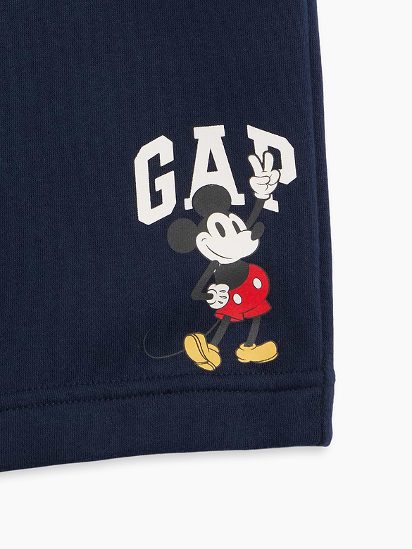 GapKids × Disney Mickey Mouse Relaxed Pull-On Logo Shorts