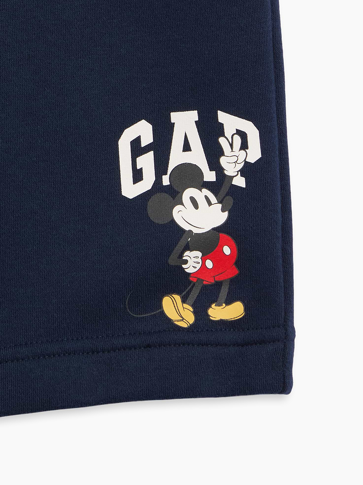 Image number 2 showing, GapKids × Disney Mickey Mouse Relaxed Pull-On Logo Shorts