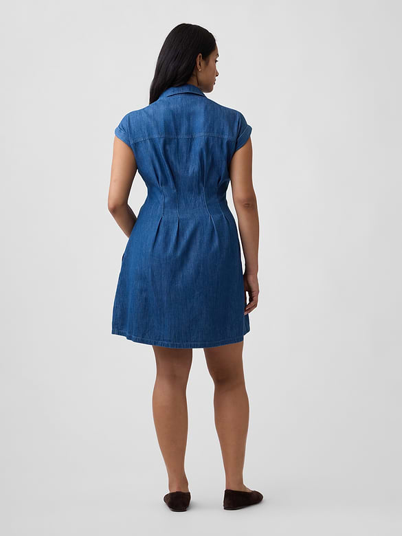 Denim Mini Shirtdress
