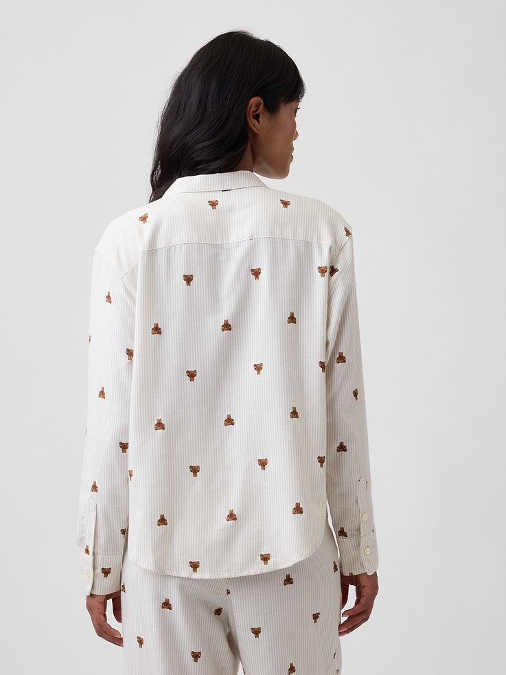 Image 2 of 4, Flannel PJ Shirt