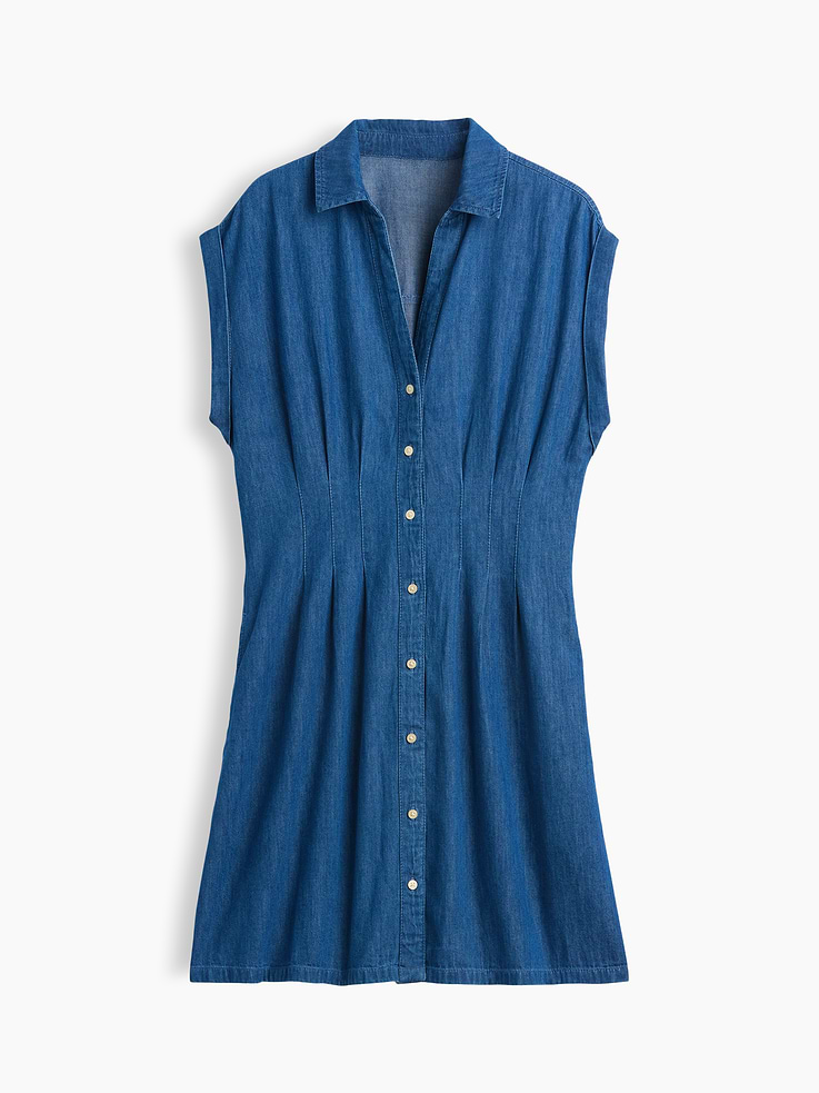 Image number 6 showing, Denim Mini Shirtdress