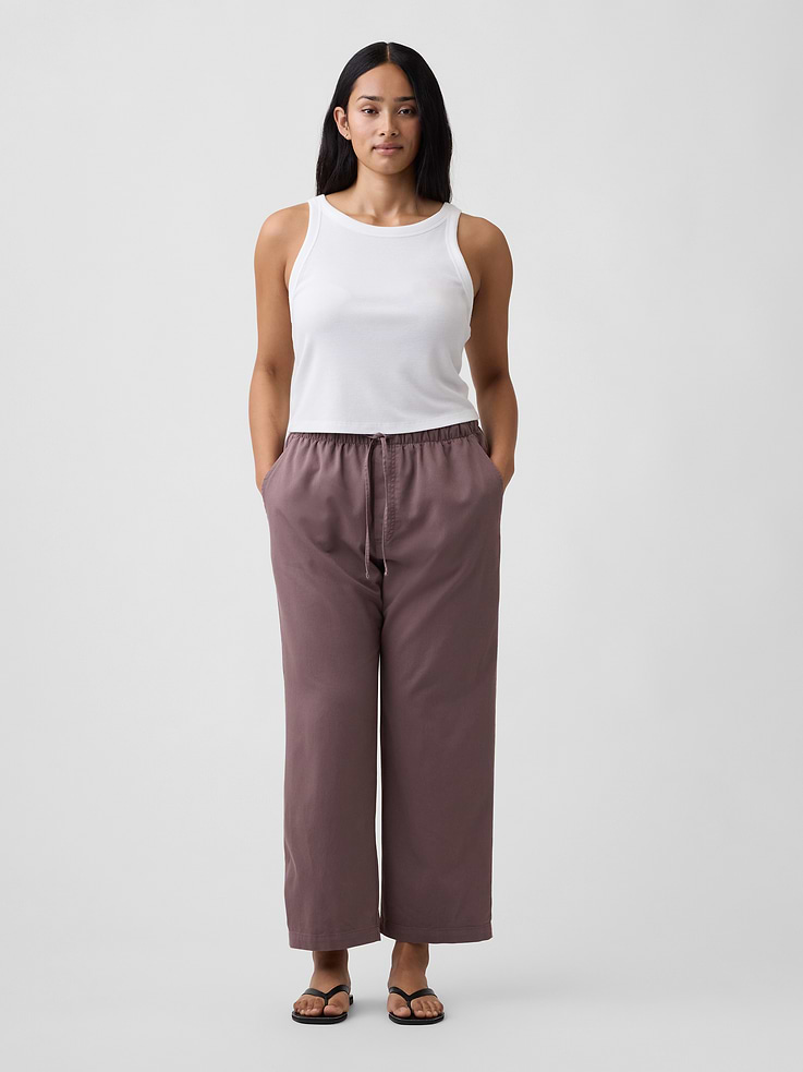 Image number 5 showing, Mid Rise Easy Twill Pants