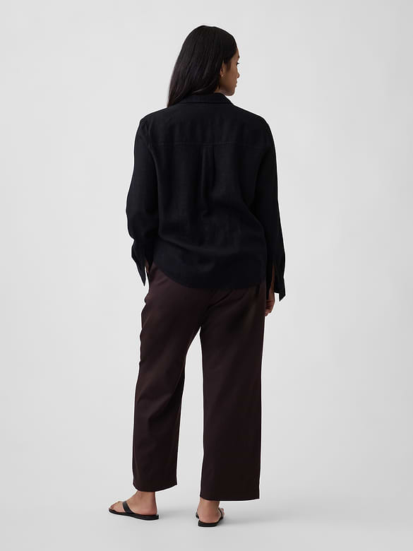 Mid Rise Easy Twill Pants