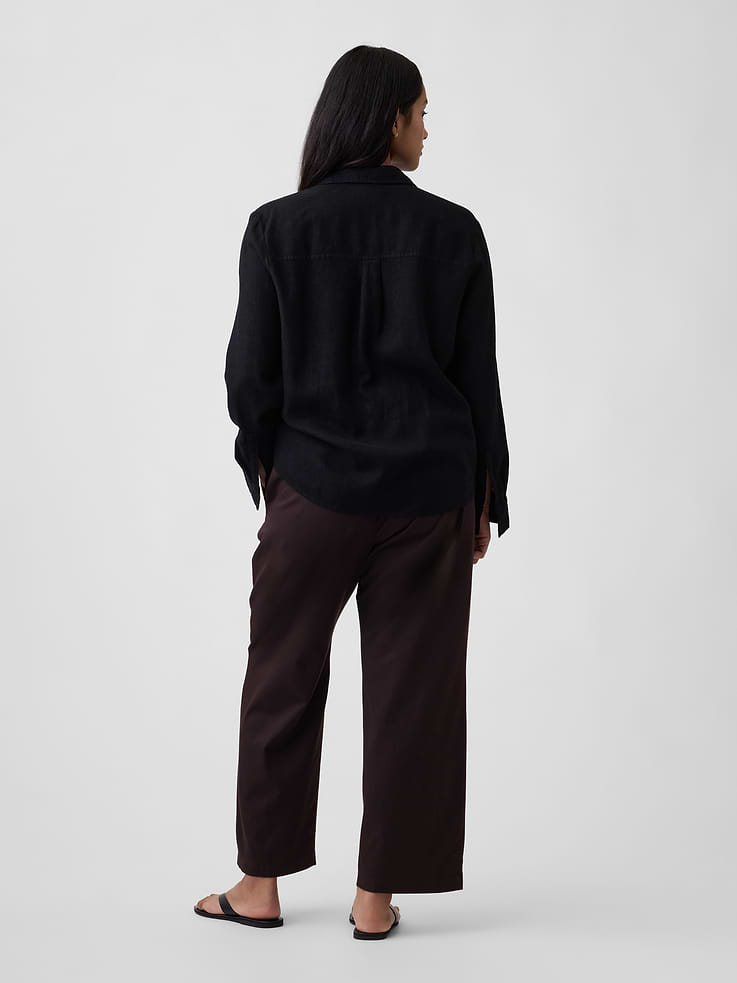 Image number 6 showing, Mid Rise Easy Twill Pants