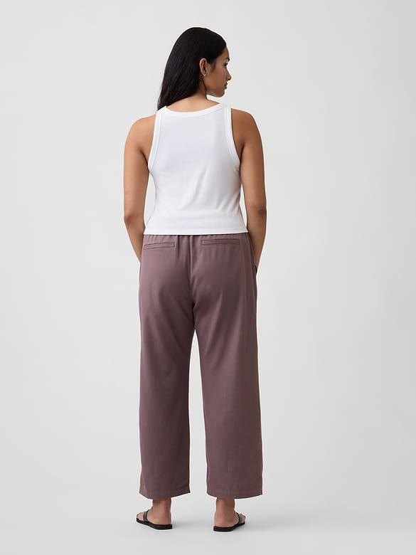 Mid Rise Easy Twill Pants