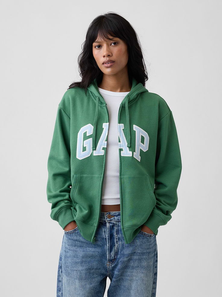 Image number 1 showing, Relaxed Gap Logo Zip Hoodie