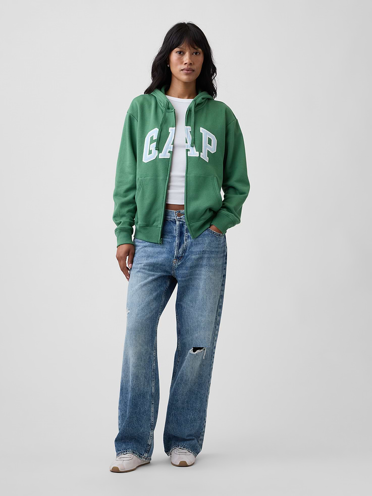 Image number 3 showing, Relaxed Gap Logo Zip Hoodie