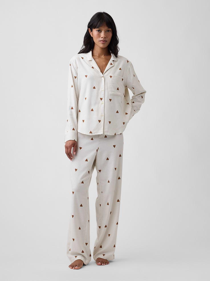 Image 3 of 4, Flannel PJ Shirt