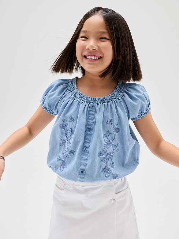 Kids Puff Sleeve Top