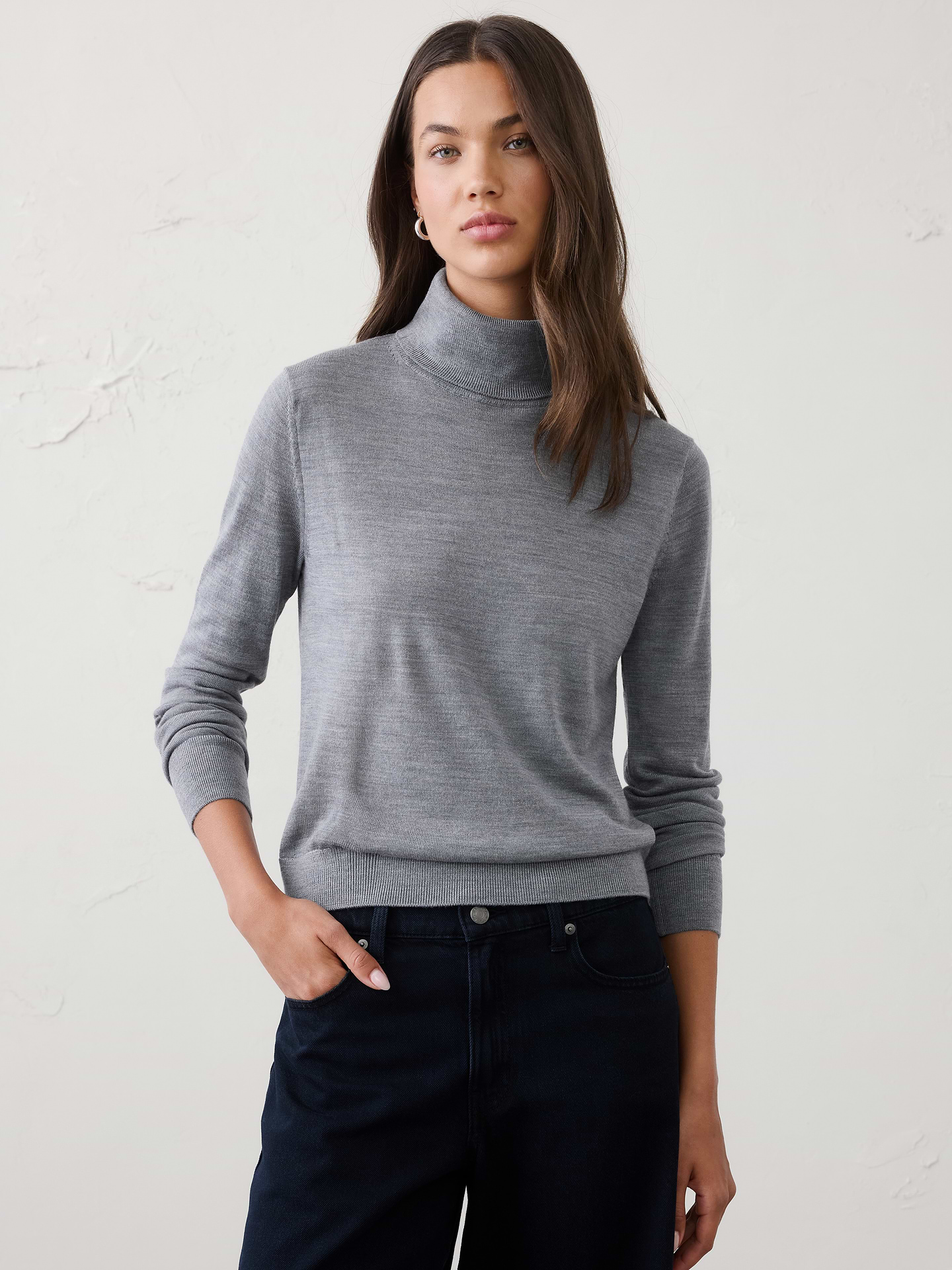 Image number 1 showing, Merino Wool Turtleneck Sweater