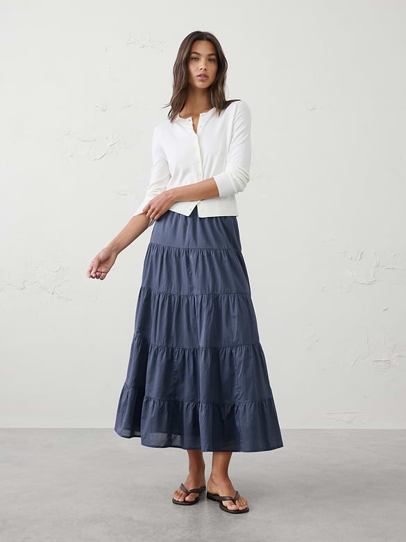 Tiered Maxi Skirt